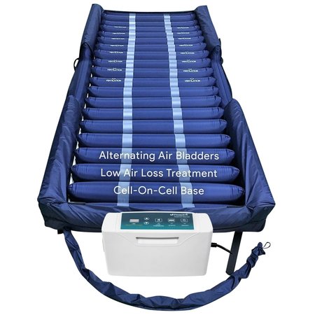 PROHEAL Mattress System w/Digital Pump, Raised Air Bolsters and Cell-On-Cell Support Base 36"x80"x8/11"" PH-84600DXAB